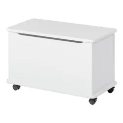 Leksakskista på hjul - vit | Barnrum - Möbler - Bänkar & pallar | BabyMode