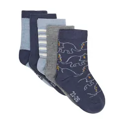 Mönstrade Strumpor 5-pack - Blue Melange | Kläder - Strumpor & strumpbyxor - Strumpor | BabyMode
