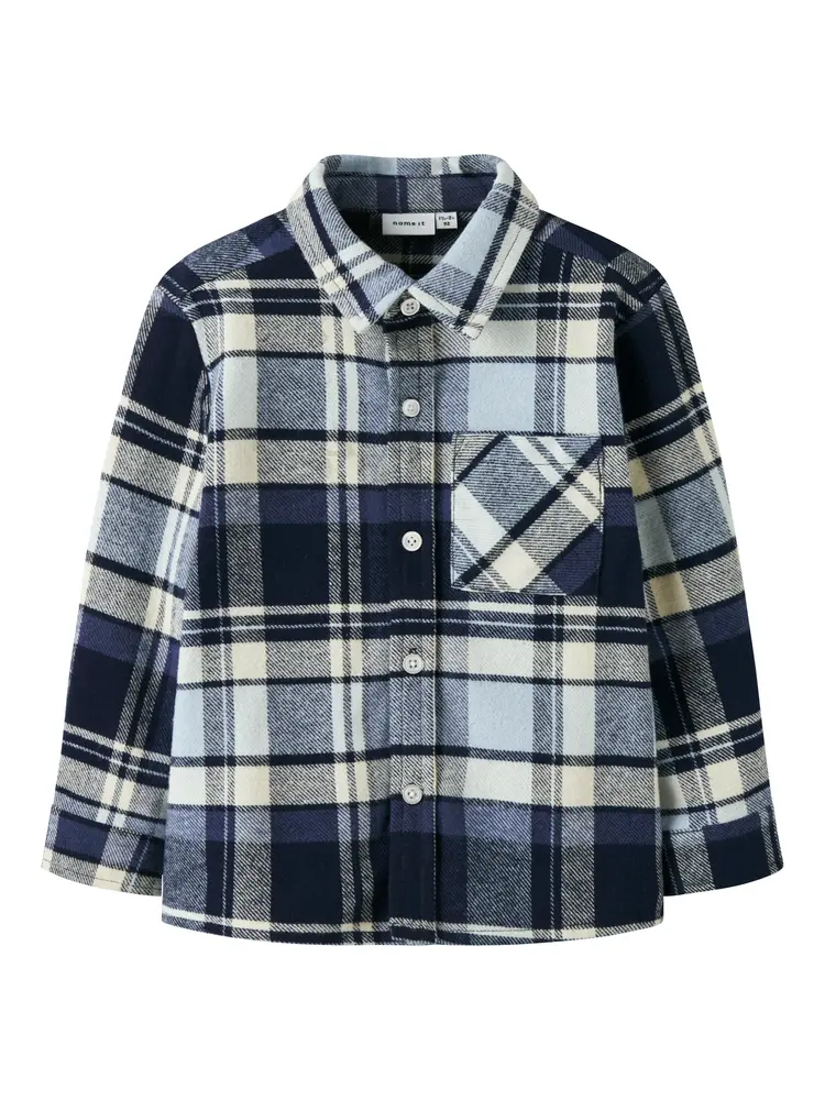 Detul Overshirt - Blue Fog - 98 | Barnkläder - Toppar - Koftor, västar & tröjor | BabyMode