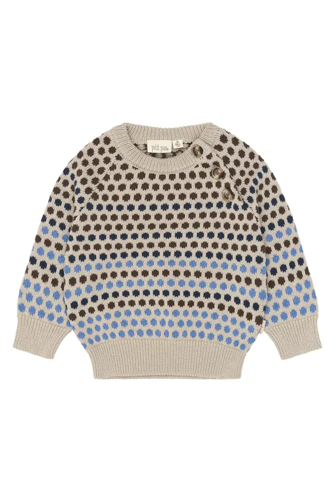 Petit Piao Geller Sweater - Fog - 80 CM