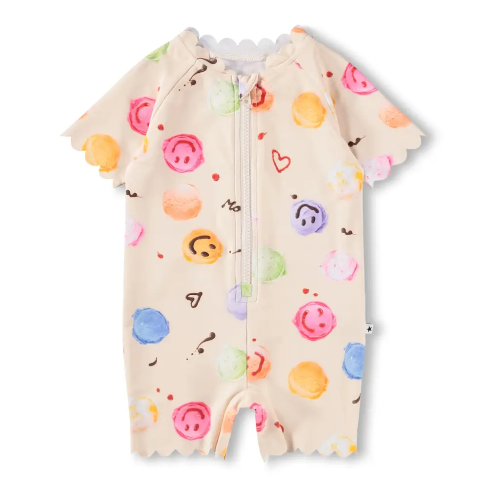 Nolu UV-dräkt - Smile Scoops - 92/98 | Barnkläder - Badkläder - UV-badkläder | BabyMode