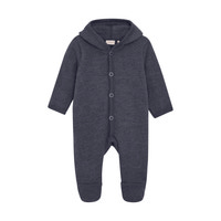 Hush Babyoverall Ull Dark Grey Melange - Odyssey Gray Melange