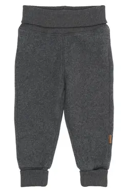 Bomullsfleecebyxor - Anthracite Melange | Barnkläder - Underdelar - Byxor | BabyMode