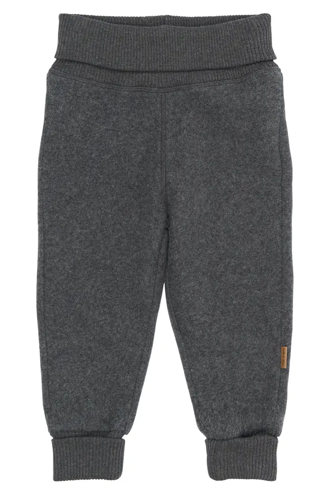 Bomullsfleecebyxor - Anthracite Melange - 104 | Barnkläder - Underdelar - Byxor | BabyMode