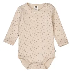 Långärmad Body Aster Rib - Oak/ Nostalgia Rose/ Beige | Kläder - Bodys & overaller - Långärmad body | BabyMode