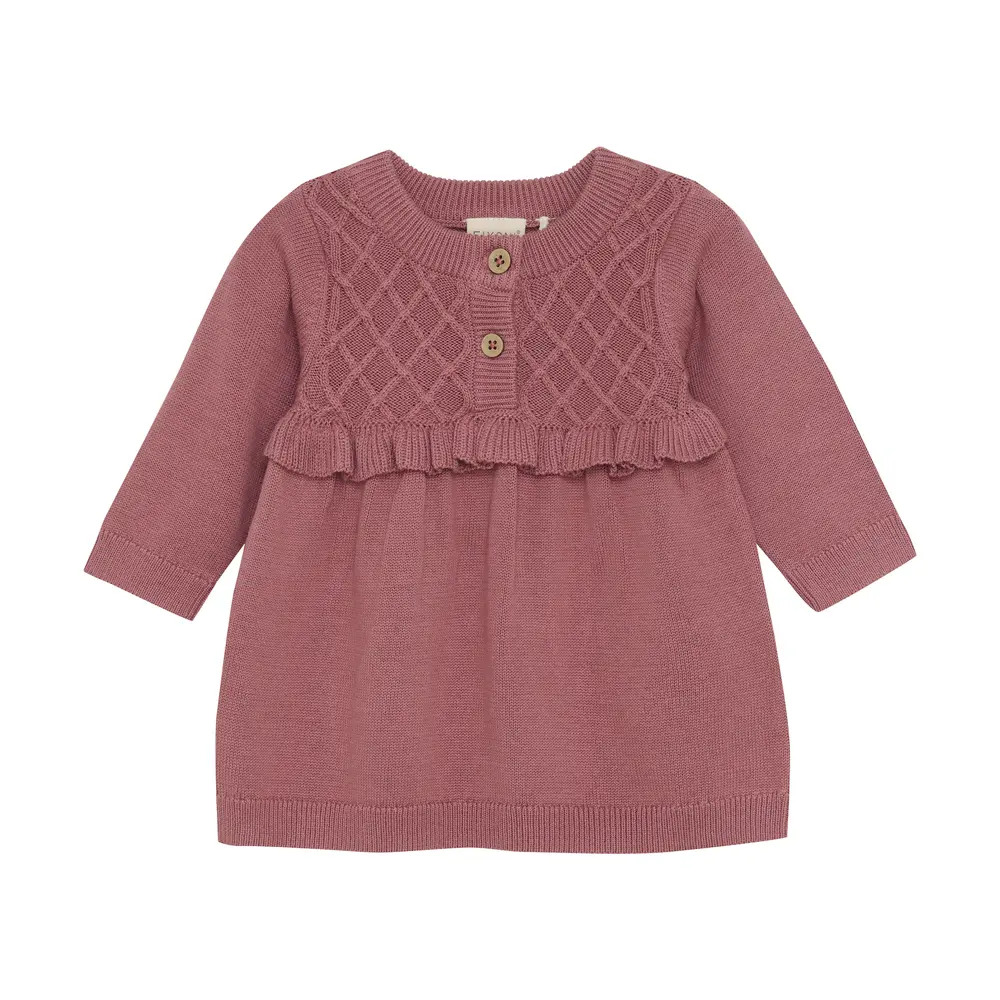 Stickad Klänning - Wistful Mauve - 50