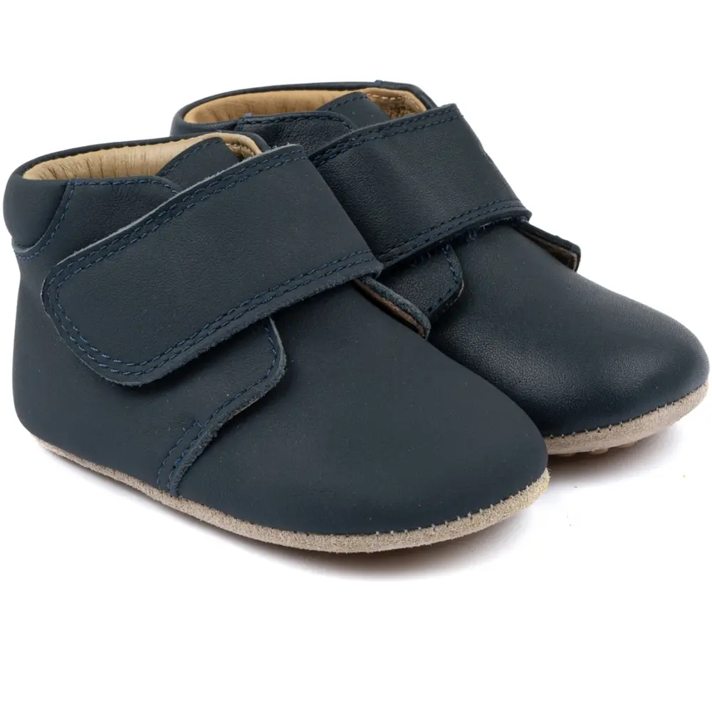 Lära-gå-skor Velcro - Navy - 23 | Barnskor - Inneskor & tofflor - Tofflor | BabyMode