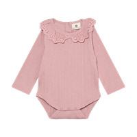 Långærmet Pointelle Body - Zephyr