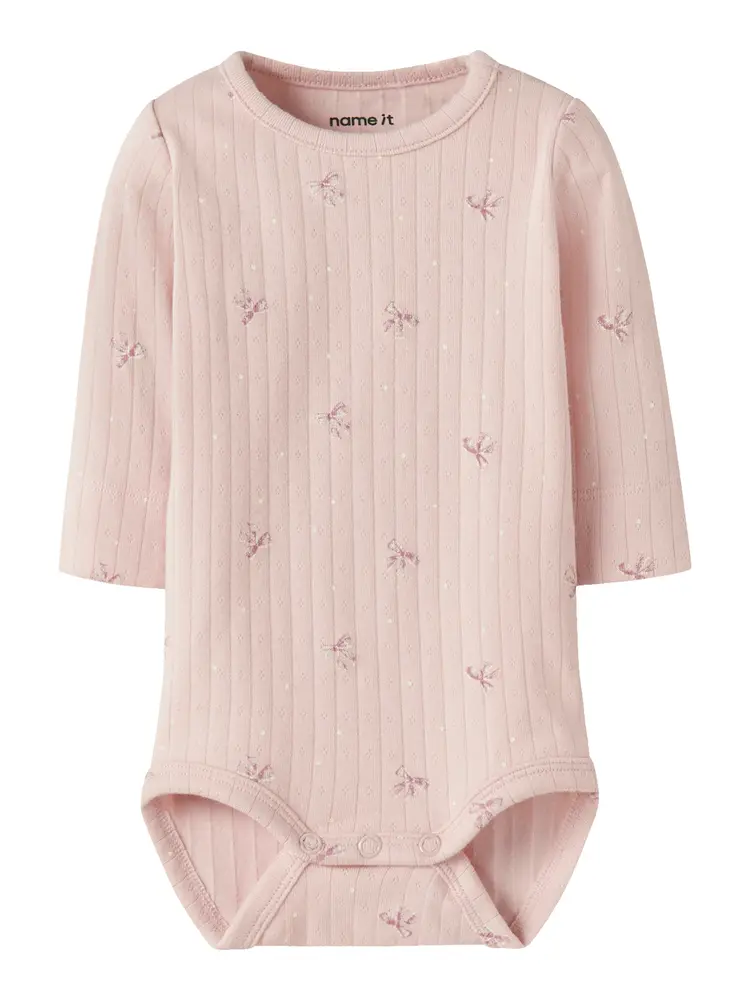 Name It Kathlen Långärmad Body - Lotus - 68 | Barnkläder - Bodys & overaller - Långärmad body | BabyMode