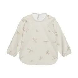 Celavi Långärmad Haklapp - Khaki | Baby & Barn - Äta - Haklappar | BabyMode