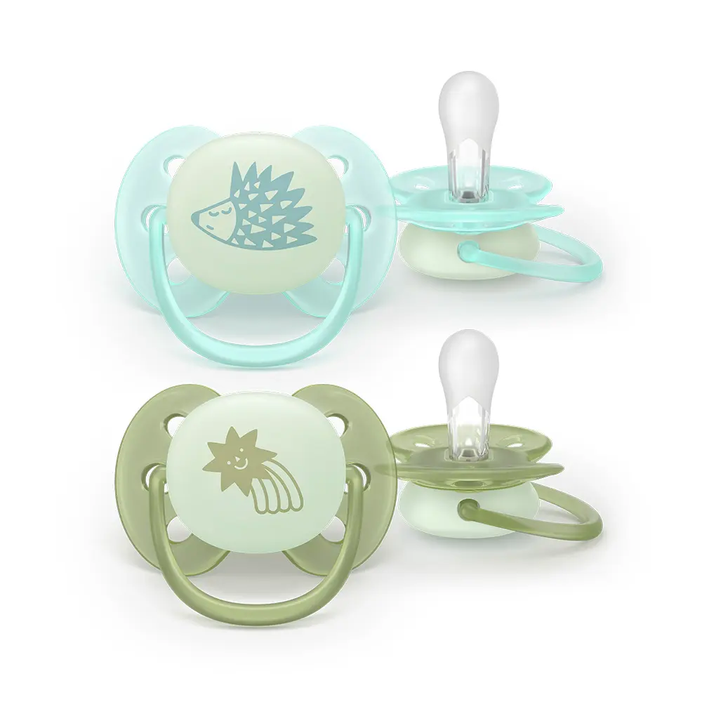 Philips Avent Ultra Soft Nattnapp 0-6m - Grön/Blå