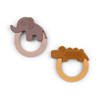 Bitleksak Deer Friends 2-pack - Mustard/Powder