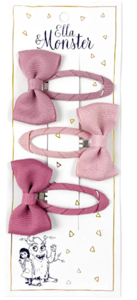 Hårspännen Dusty Rose Bow | Barnkläder - Temakläder - Festkläder & tillbehör - Håraccessoarer | BabyMode