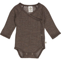 Långärmad Body Woolly - Walnut Melange