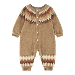 Frej Stickad Overall - 4971 | Kläder - Bodys & overaller - Jumpsuit utan fot | BabyMode