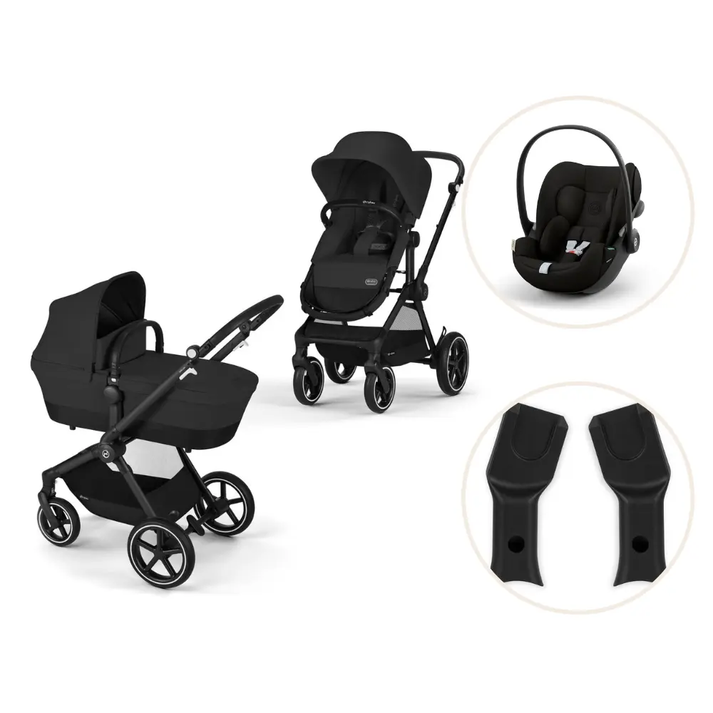 Cybex Eos Lux Barnvagn - Moon Black/Black