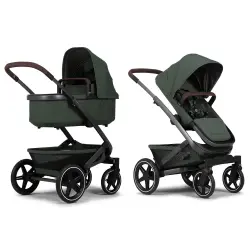 Geo3 Duovagn - Forest Green | Barnvagnar - Duovagnar - Alla duovagnar | BabyMode