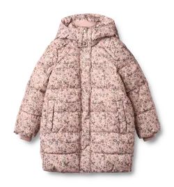 Yrsa Puffer Jacka - Rose powder flowers | Kläder - Ytterplagg - Vinterjackor & byxor | BabyMode