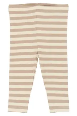 Fro Rib Leggings - Humus Striped | Barnkläder - Underdelar - Leggings | BabyMode