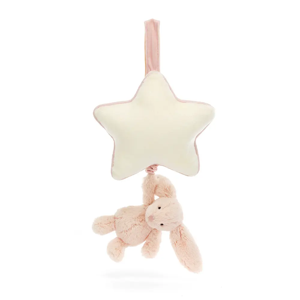 JellyCat Bashful Kanin Speldosa - Blush | Leksaker - Babyleksaker - Musikmobiler | BabyMode