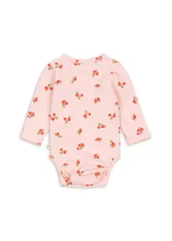 Basic Långärmad Newborn Body - Rosa Pink | Kläder - Bodys & overaller - Omlottbody | BabyMode