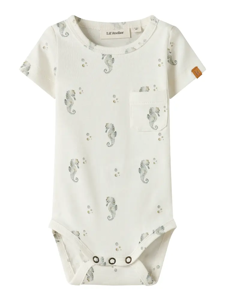 Gayo Sev Kortärmad Slim Body - Coconut Milk - 86 | Barnkläder - Bodys & overaller - Kortärmad body | BabyMode
