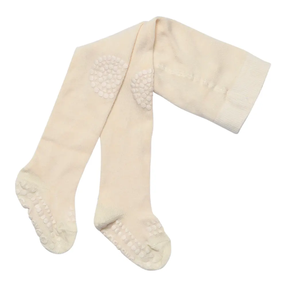 Strumpbyxor med Krypskydd Bambu - Off White - 12-18M | Barnkläder - Strumpor & strumpbyxor - Strumpbyxor | BabyMode