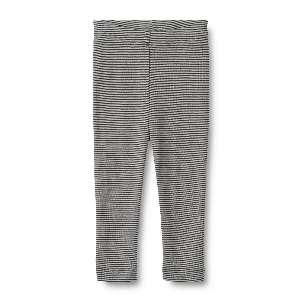 Agi Leggings Ull - Navy Stripe - 56 | Barnkläder - Ull - Ullbyxor | BabyMode