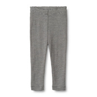 Agi Leggings Ull - Navy Stripe