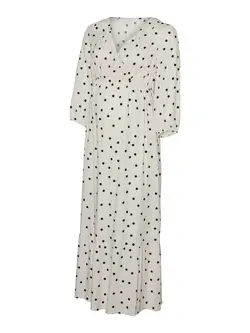 Emmie tess 3/4 wo midaxi kjole - SNOW WHITE | Graviditet & Amning - Gravidkläder - Klänningar & kjolar | BabyMode