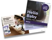 Hello Baby mini-magasin med rabatter och guider för gravida och nyblivna föräldrar