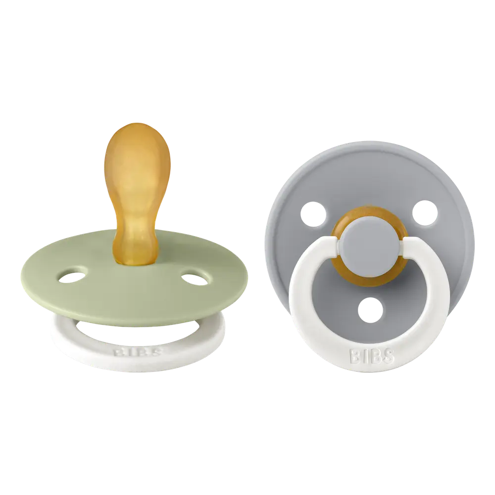 Napp Colour Night 2-pack Latex Symmetrisk 6-18 mån - Sage /Cloud | Baby & Barn - Sköta - Nappar | BabyMode