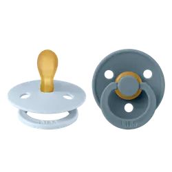 Napp Colour 2-pack Latex Symmetrisk 0-6 mån - Blue/Petrol | Baby & Barn - Sköta - Nappar | BabyMode