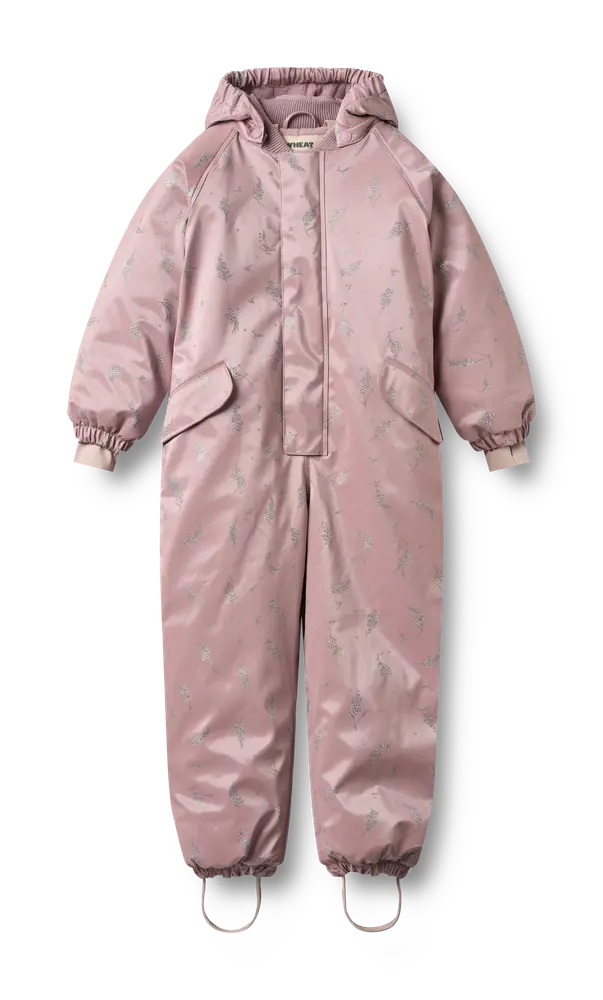Wheat Ludo Gummivinteroverall - Lavender Flowers - 104