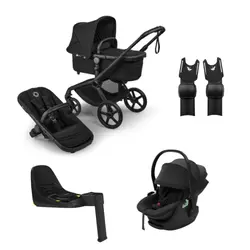Bugaboo Fox 5 renew + Thule Maple Babyskydd & bas - Heritage Black/Black | Barnvagnar | BabyMode