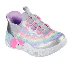 Unicorn Charmer Lil Starlite - Silver/multi | Skor - Blinkande skor & glitterskor - Blinkande sneakers | BabyMode