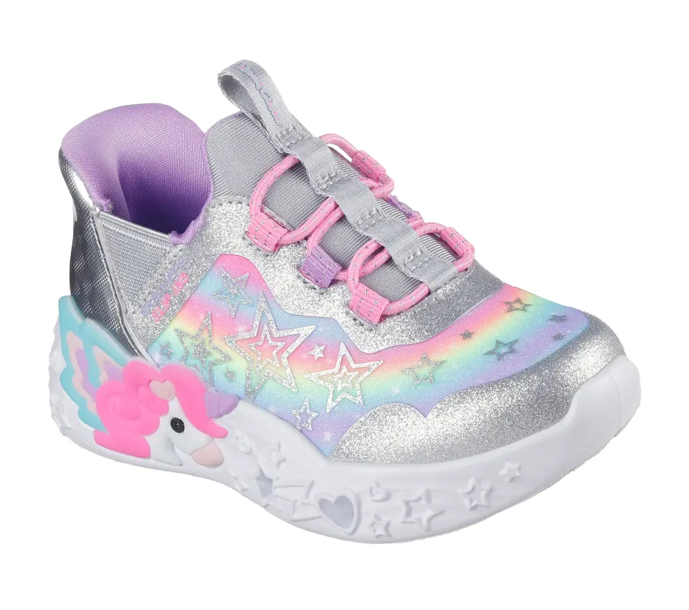 Unicorn Charmer Lil Starlite - Silver/multi - 23 | Barnskor - Sneakers - Sneakers med lampor | BabyMode