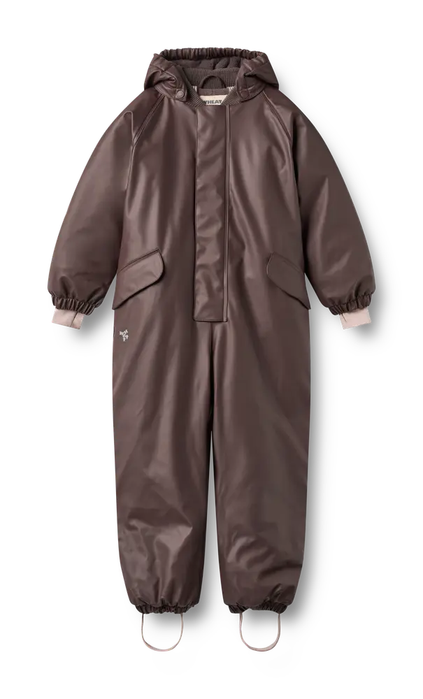 Wheat Ludo Gummi Vinteroverall - Chocolate Plum - 104