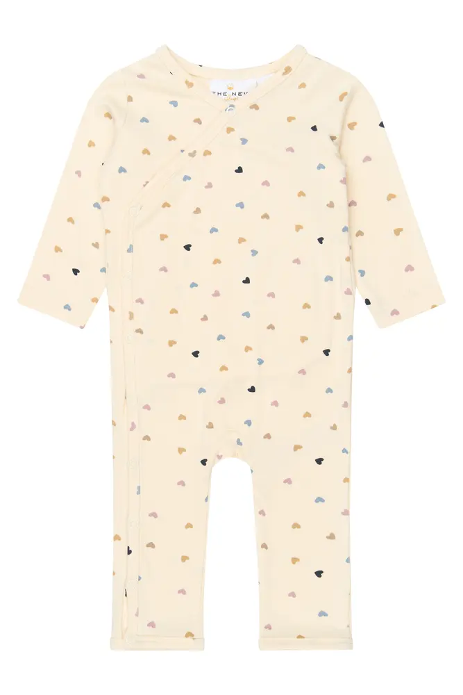 The New Siblings Viola Wrap Modal Jumpsuit - Gardenia  - 56