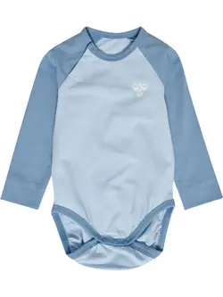 Raglan Långärmad Body - Faded denim