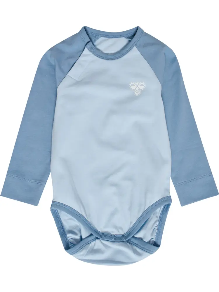 Raglan Långärmad Body - Faded denim - 62 | Barnkläder - Bodys & overaller - Långärmad body | BabyMode