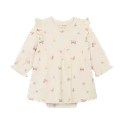 Långärmad Bodyklänning - Bleached Mauve | Kläder - Toppar - Klänningar - Bodyklänningar | BabyMode