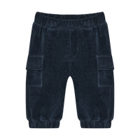 Minymo Velour Byxor - Midnight Navy