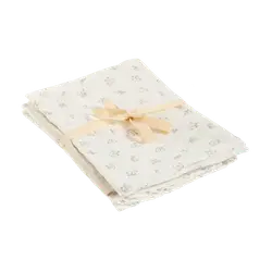 Muslinfilt (3‑pack) – Rainy Day – 65x65 | Barnrum - Textilier - Muslinfiltar | BabyMode