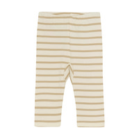 Leggings m. striber - Sesame