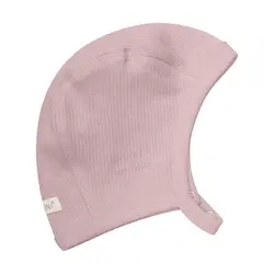 Babymössa Ribbad - Pale Mauve Melange | Kläder - Mössor, vantar och tossor - Babymössor | BabyMode