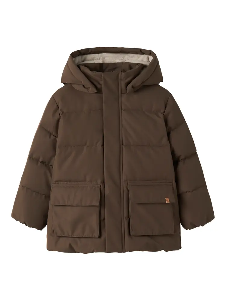 Lil' Atelier Lamedow03 Puffer Jacka - Dark Earth - 98