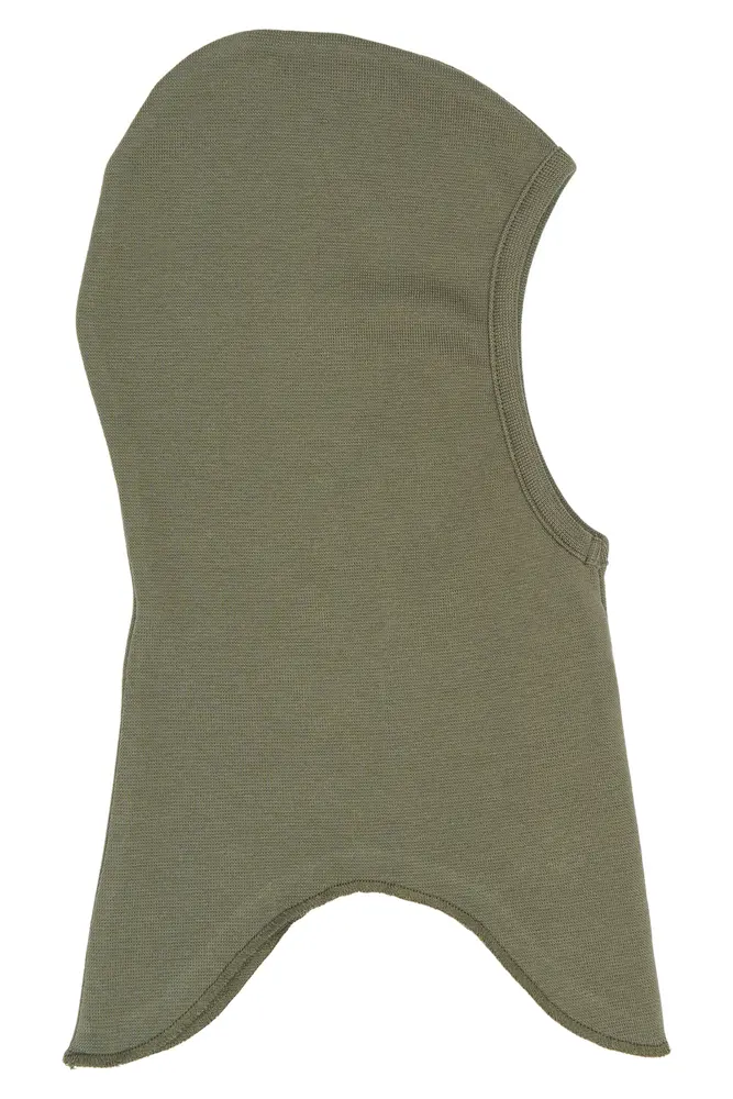 Bomull Balaclava - Dusty Olive - 110/116 | Barnkläder - Mössor, vantar och tossor - Mössor & balaclavas | BabyMode
