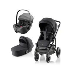 SMILE 5Z Style Duovagn inkl Baby-Safe Style - Carbon black/Mineral Grey | Barnvagnar | BabyMode