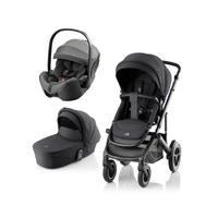 SMILE 5Z Style Duovagn inkl Baby-Safe Style - Carbon black/Mineral Grey